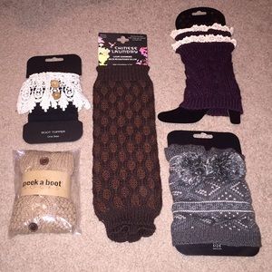 *NEW* Lot of boot cuffs & legwear